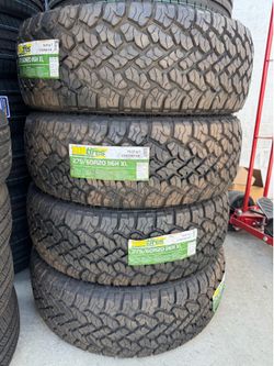 275/60/20 TBB A/T 4 NEW TIRES INSTALLED AND BALANCED INCLUDED