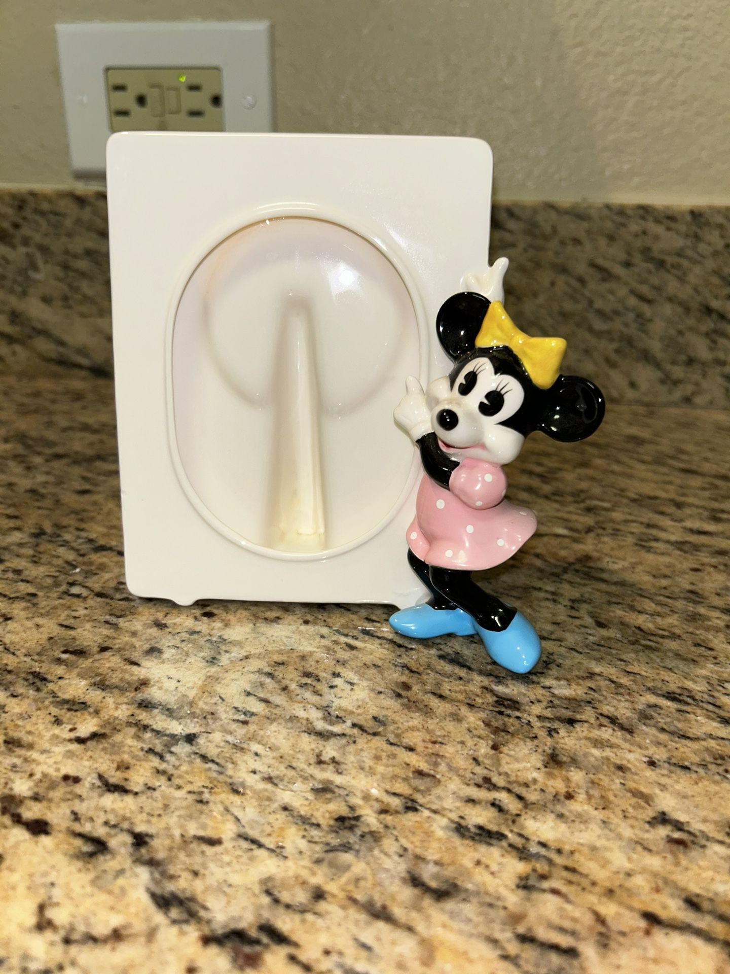 Vintage Disney Minnie Mouse Ceramic Picture Frame 