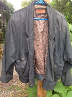 Mens soft leather jacket medium size