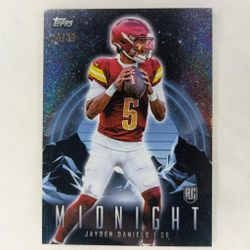 Jayden Daniels 2024 Topps Midnight Football Winter Solstice Rookie 24/35