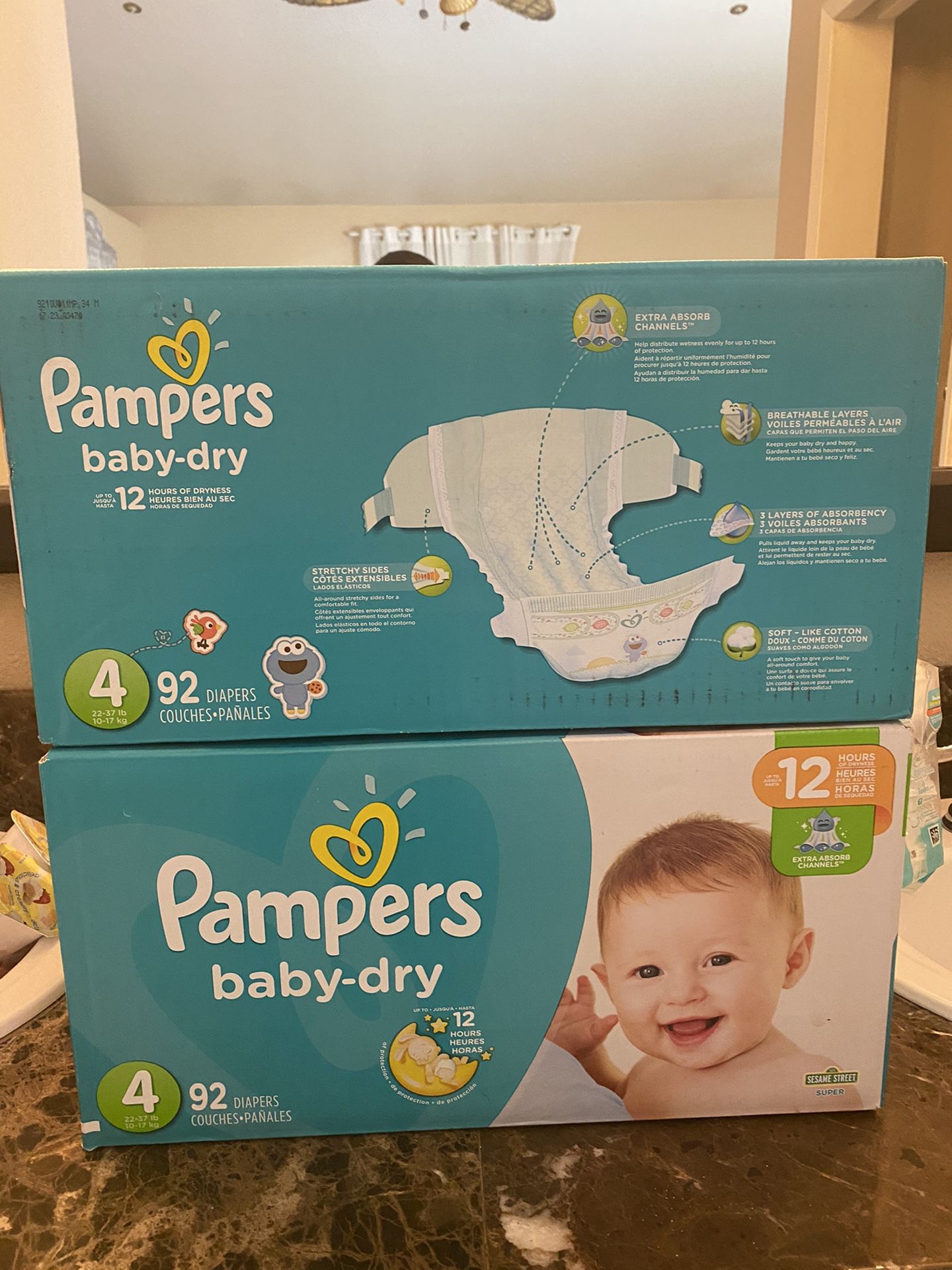 Pampers diapers size 4