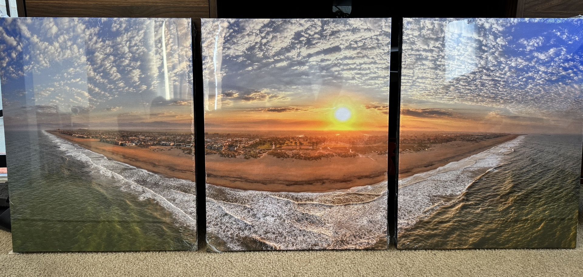 3 Piece Canvas Of Oxnard Beach Park