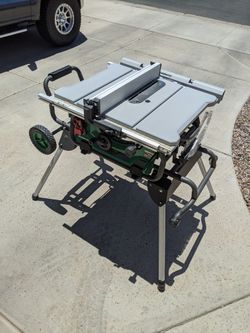 Metabo HPT 10-in 15 -Amp 120 -Volt Jobsite Table Saw with Foldable Rolling Stand
