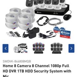 Swann 8 Channel 8 Cameras 1080P Security Kit BRAND NEW!!!