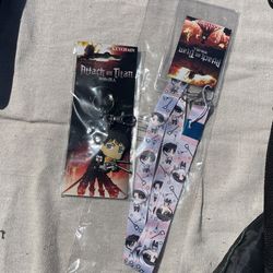 Attack On Titan Keychain And Lanyard 