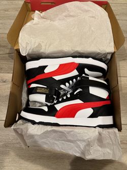 Puma RBD Game White Leather Lace Up Size 9 Mens