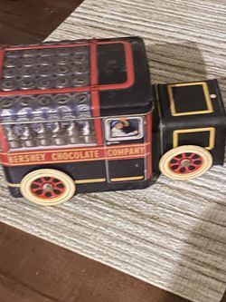 vintage hershey tin truck 