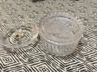 Jewelry jar & ring holder