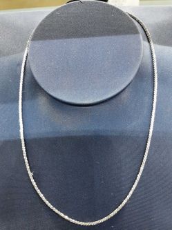 White Gold 14k (.585) 3.6 grams 20 inch