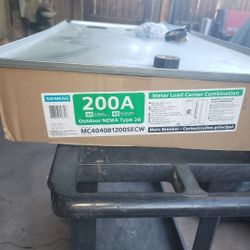 200 Amp Siemans Panel Solar Rated Bottom Or Top Feed 
