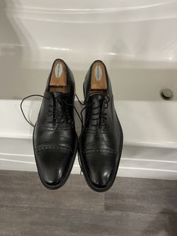 Mezlan Black Brogue Captoe 
