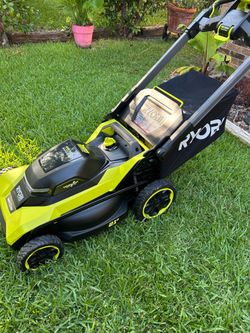 $400$.  40V HP Brushless 21 in.Cordless Walk Behind Multi-Blade Self-Propelled Lawn Mower w/ (2) 6.0Ah Batteries and Charger
