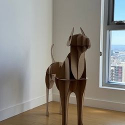 Handmade MDF Dog Sculpture - Your New Guard Dog for the Entryway