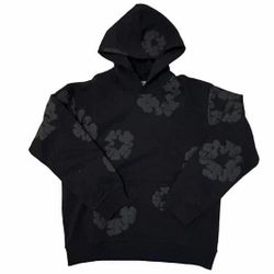 Black Denim Hoodie