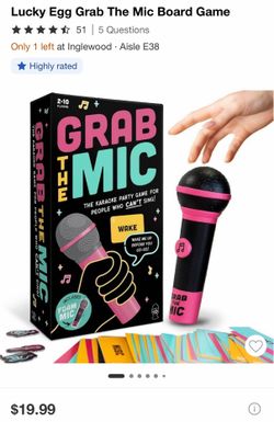 Lucky Egg Grab The Mic Board Game