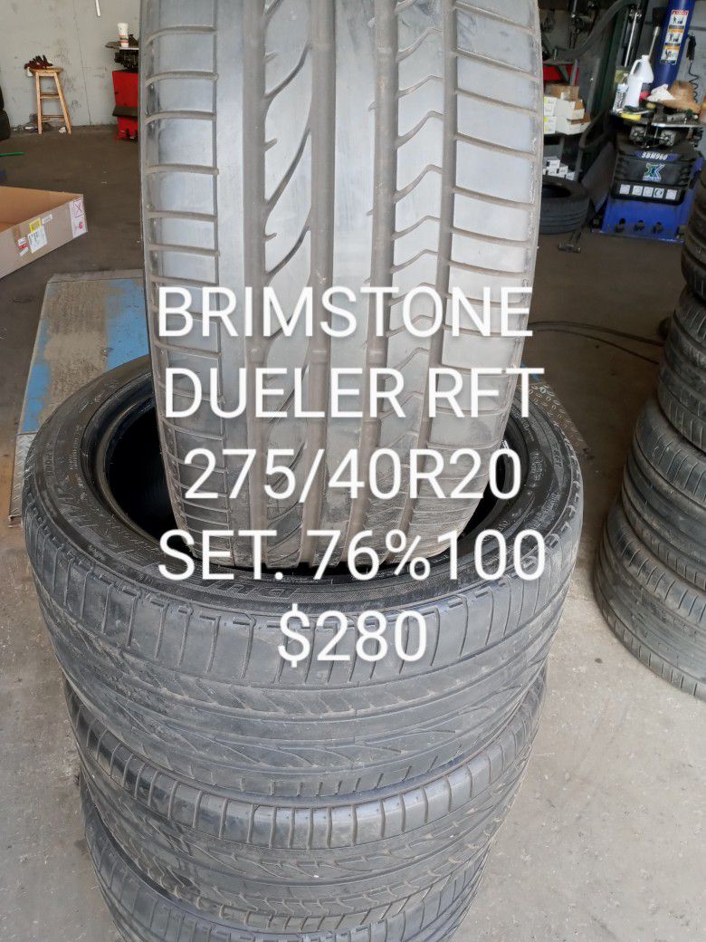BRIMSTONE RFT 275/40R20. SET. 78%100
