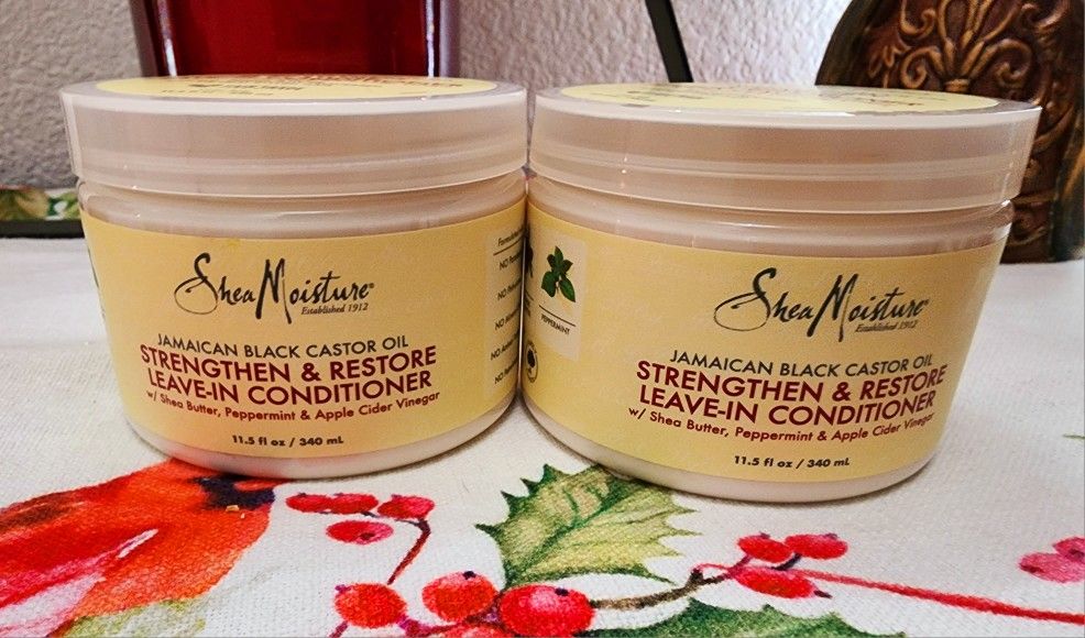 Shea Moisture Jamaican Black Castor Oil Leave In Conditioner (11.5oz Each)