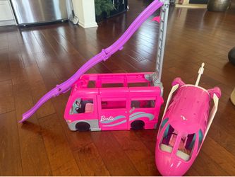 Barbie airplane and camper