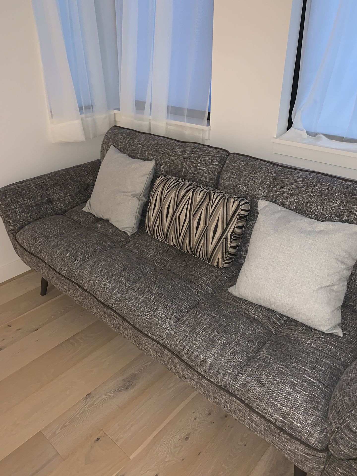Grey Mid century Sleeper/Fulton/Sofa/Couch