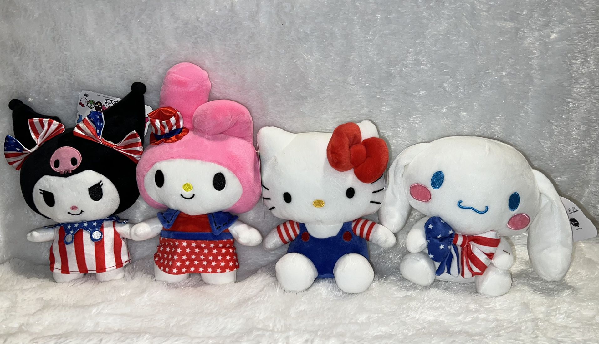 Hello Kitty And Friends Patriotic Plushies 