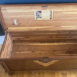Antique Edward Roos Cedar Chest - Forest Park Model With Original Keys