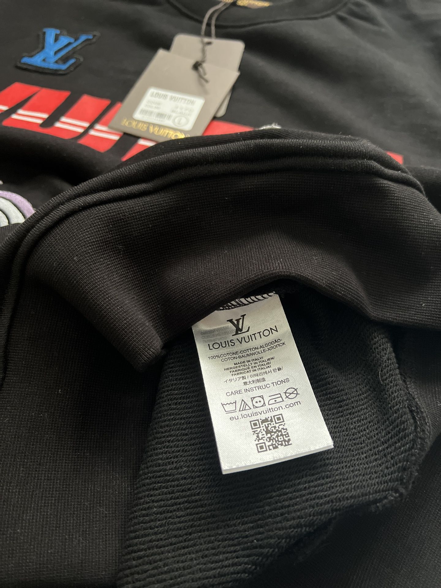 Cheap Babylino Jordan outlet, Louis Vuitton NBA Multi Logo Black T Shirt