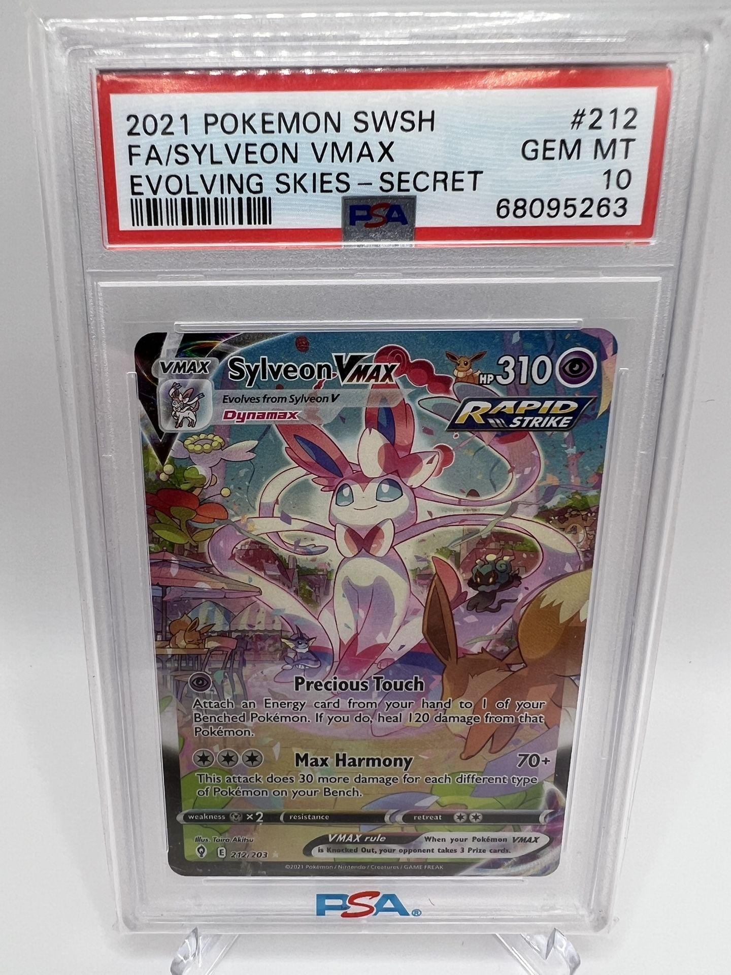 Sylveon VMAX Alt Art #212 PSA 10