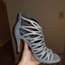 Silver Heels (Size 9)