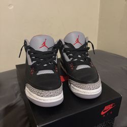 Jordan 3 Black Cements Size 5’5 