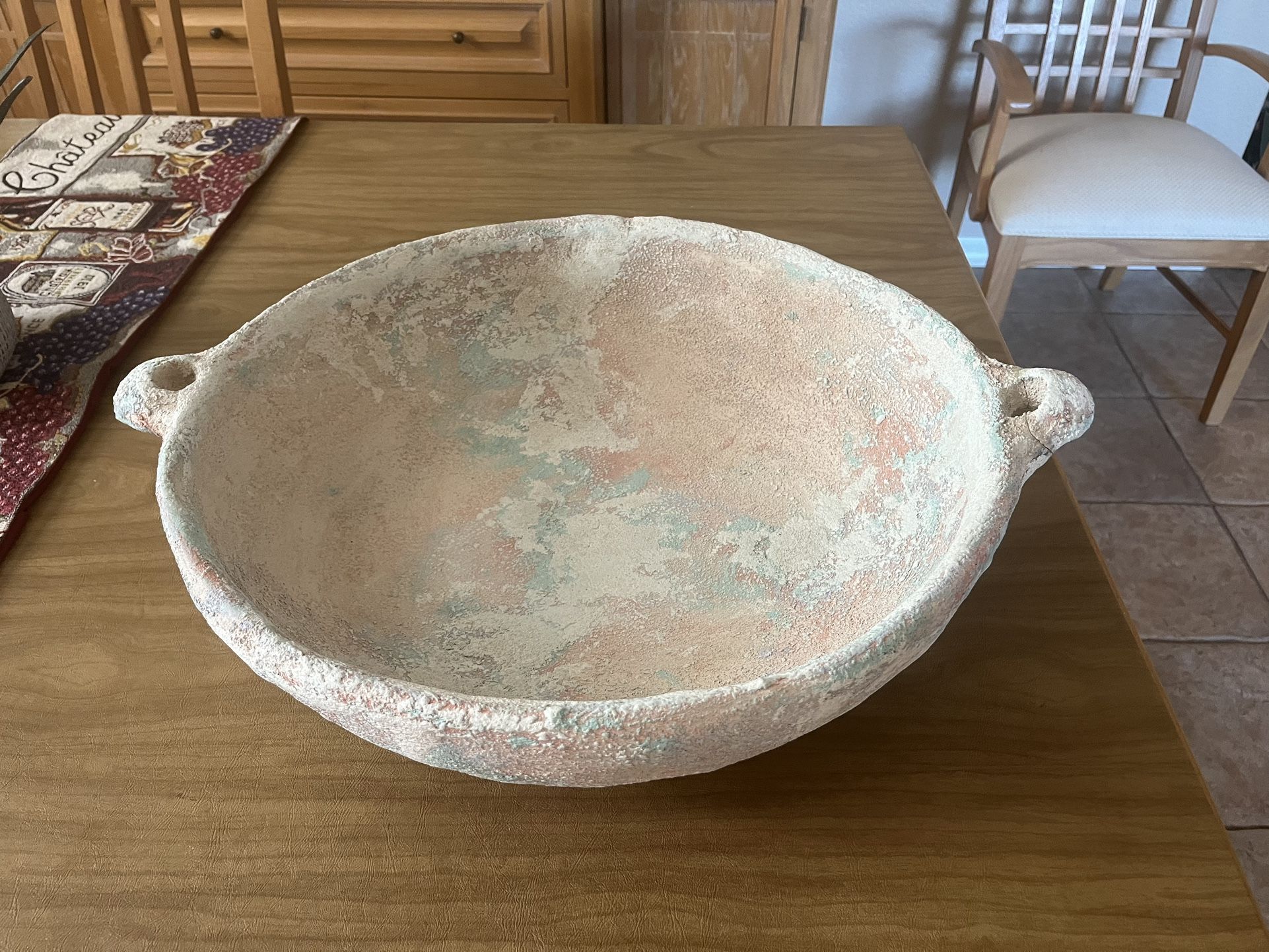 Large Terra Cotta Bowl Succulent Planter/Wall Decor