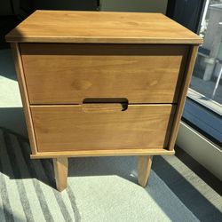 22” Cute Cubic Wooden Night Stand