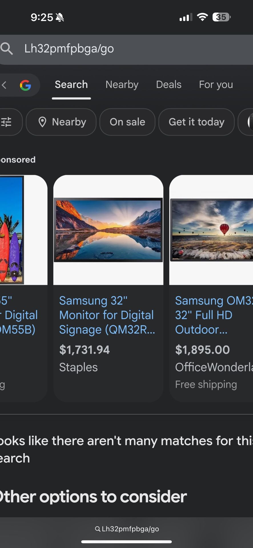 Samsung 32 Digital Signage Monitors 