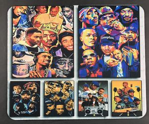 Hip Hop Legends Soft Gaming Mouse Pad Laptop Computer PC Optical MousePad - 9.5" x 7.9"