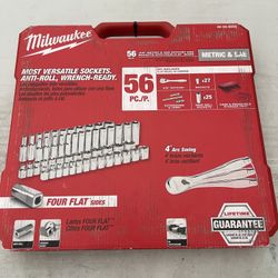 Milwaukee 56pc Ratchet & Socket Set