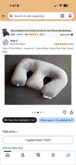Twin pillow