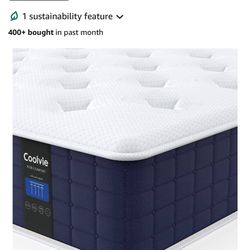 XL Size Twin Mattress And Bed Frame, Almost New 