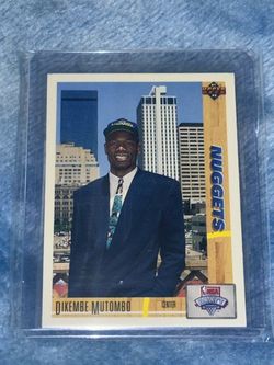 Dikembe Mutombo 1991-92 Upper Deck NBA Draft Rookie Card