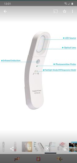 Portable USB LED Wall Lamp Plug In with rechargeable bettery