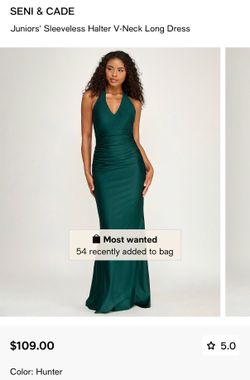 Formal green dress