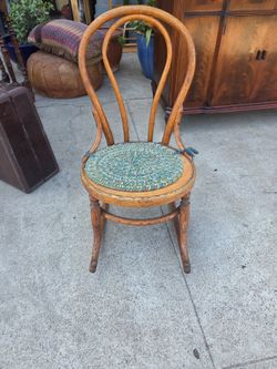Vintage Sewing Rocking Chair – Bentwood / Thonet Style