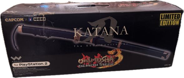 Onimusha 3 Demon Siege Soul Katana Sword Controller Playstation 2 PS2 