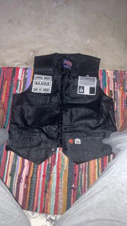 Mongol Riders Leather Vest