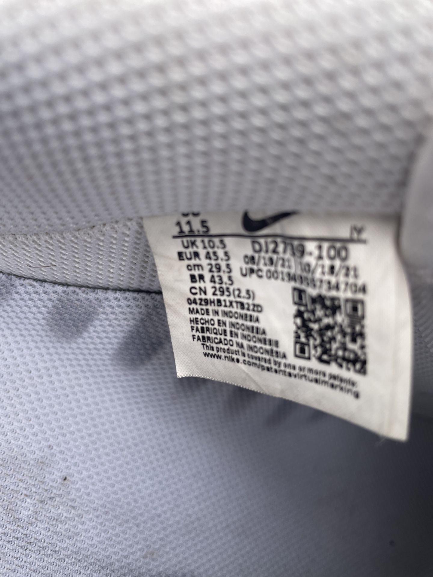 Nike Air Force 1 Af1 Gum Sole