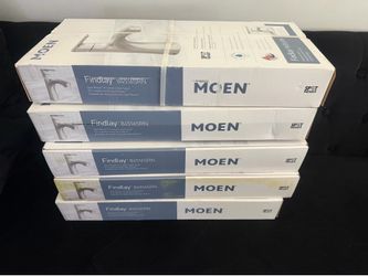 $45 each / $170 for all 4 · Brand New Moen Single-Handle Bathroom Faucets