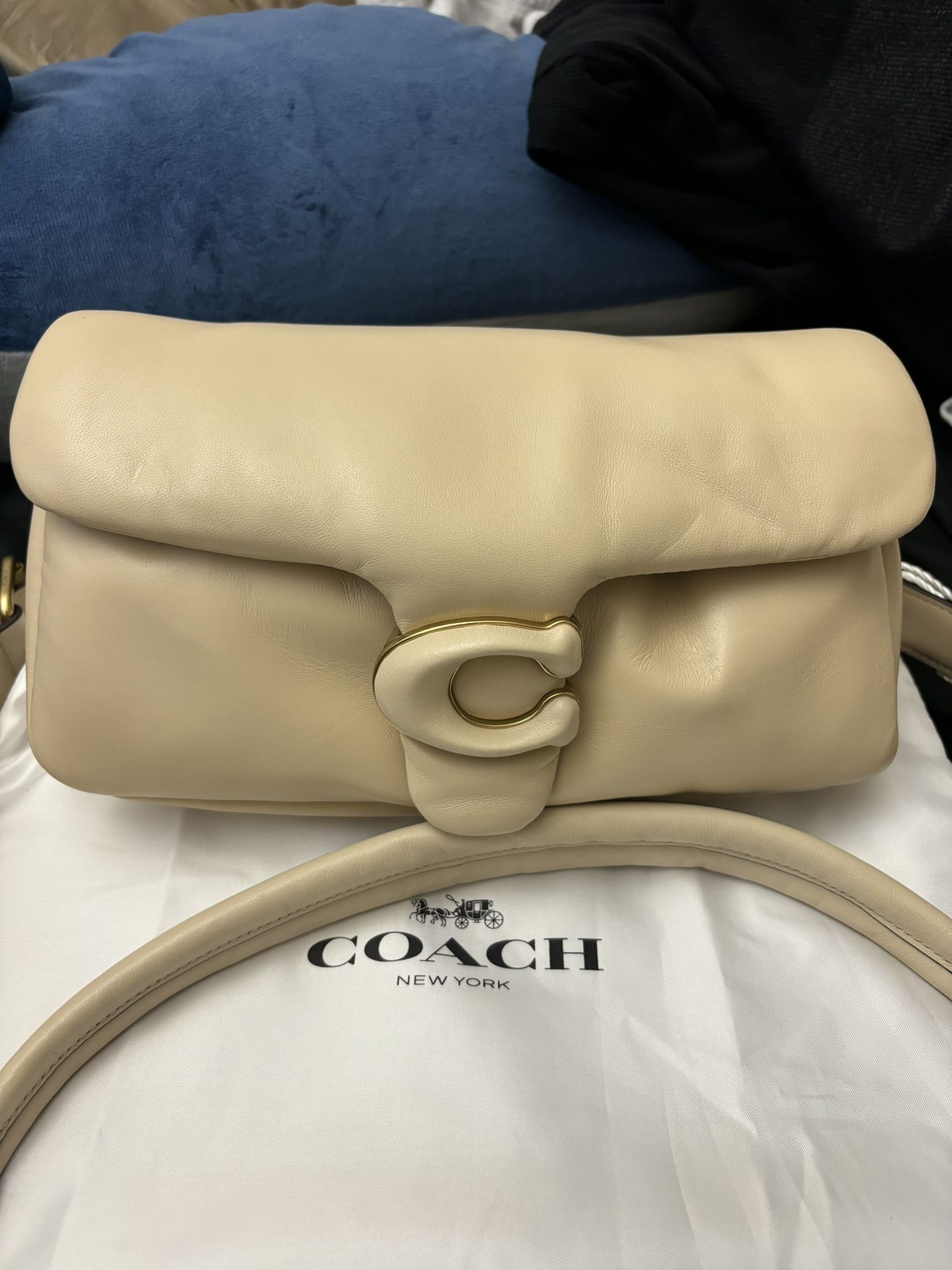 Authentic Coach Pillow Tabby 26 In Ivory