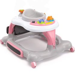 Walker and Rocker with Jumping Board And Feeding Tray