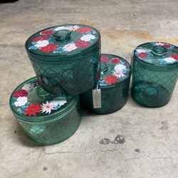 Pioneer Woman Stackable Storage Containers Sat Of 4 