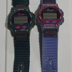 vintage Timex Ironman Triathlon digital watches, 