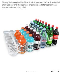 Shelf Cabinet and Refrigerator Organizers and Storage for Cans,