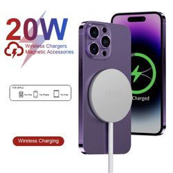 Magsafe Magnetic Wireless Charger For iPhone 14 13 12 11 Pro Max Mini XS Max X USB C Fast Charging For Apple AirPods Accessories